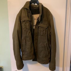 Hollister Men's Sherpa Lined Utility Jacket | Medium